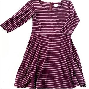 Levi’s Purple Striped Fit & Flare Skater Dress